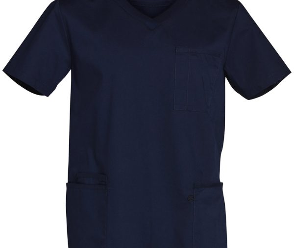 M7650 MENS V-NECK CONTRAST TRIM SCRUB TOP