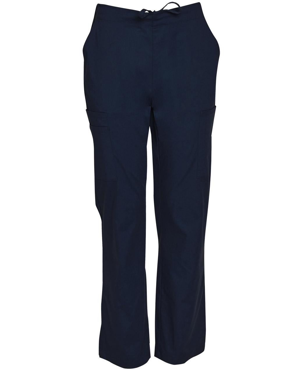 M9710 MENS SEMI-ELASTIC WAIST TIE SOLID COLOUR SCRUB PANTS - Image 4