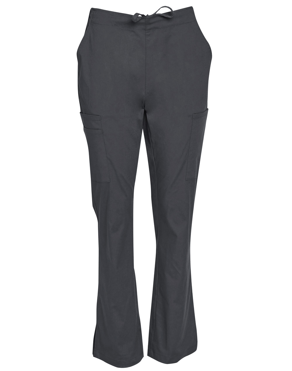 M9720 LADIES SEMI-ELASTIC WAIST TIE SOLID COLOUR SCRUB PANTS - Image 4