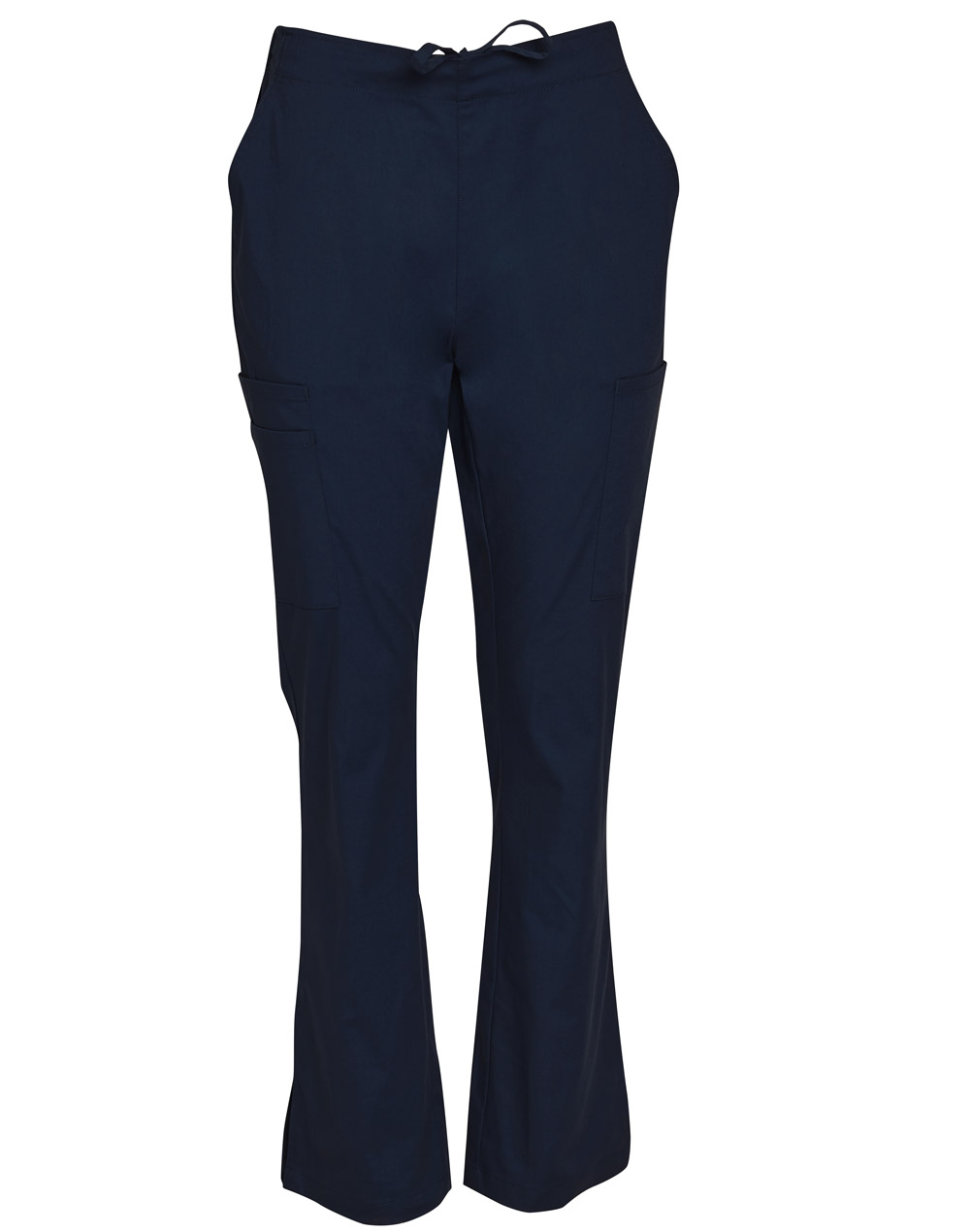 M9720 LADIES SEMI-ELASTIC WAIST TIE SOLID COLOUR SCRUB PANTS - Image 5