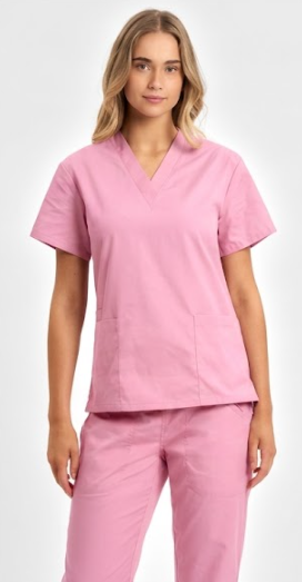 H10622 Classic Womens Scrub Top - Image 5