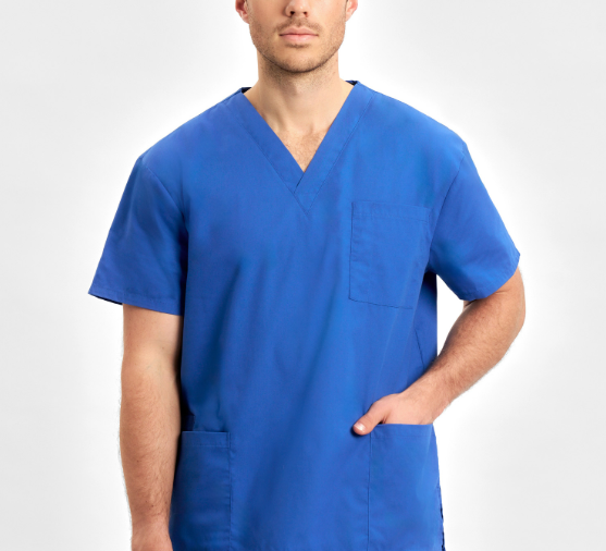 H10612 Classic Gender-Neutral Scrub Top