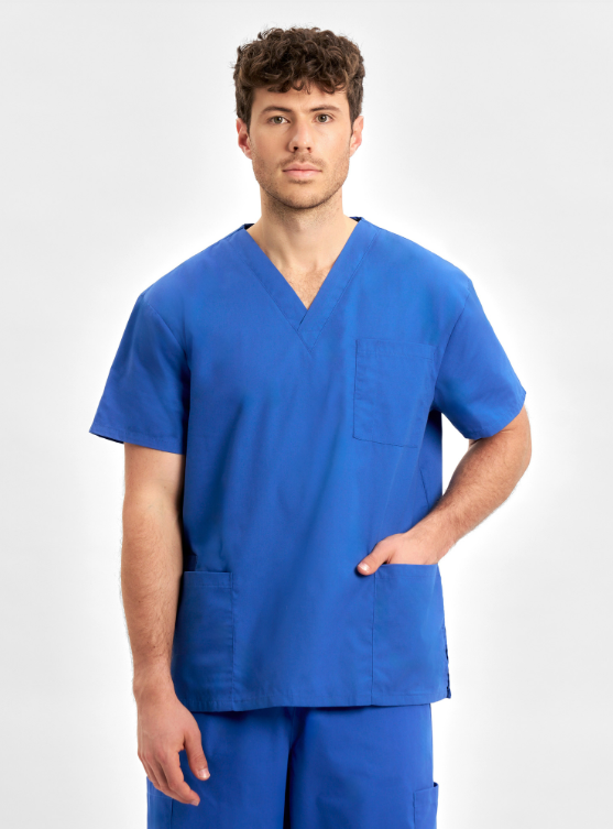 H10612 Classic Gender-Neutral Scrub Top