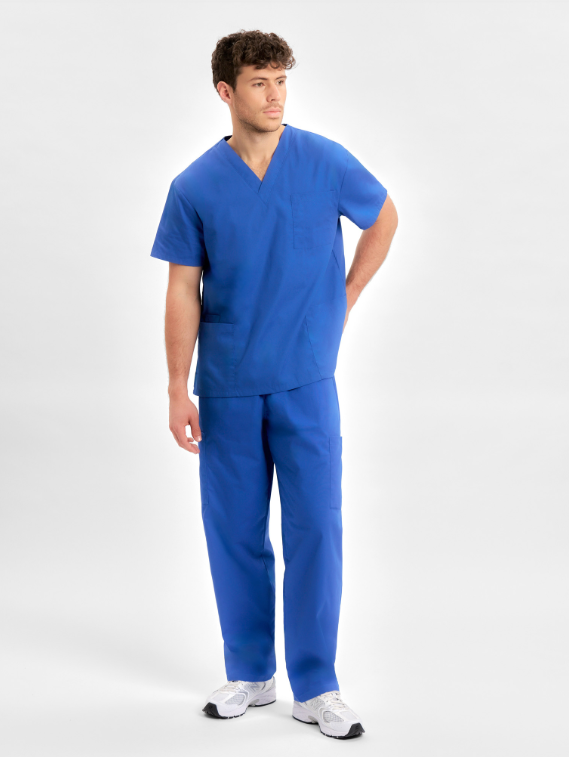 H10612 Classic Gender-Neutral Scrub Top - Image 2