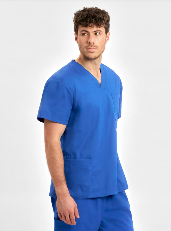 H10612 Classic Gender-Neutral Scrub Top - Image 3