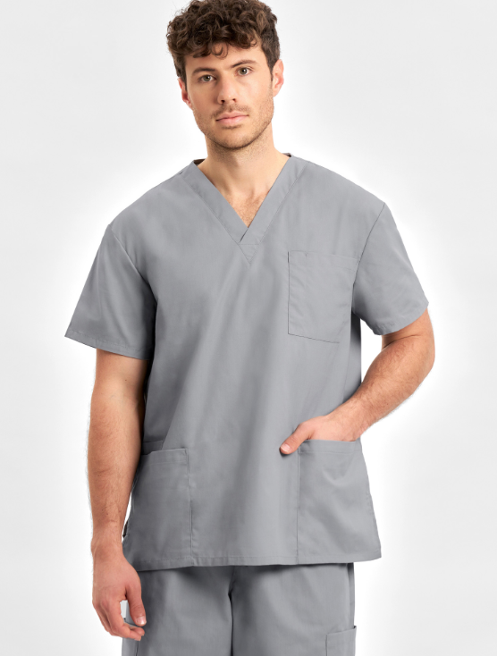 H10612 Classic Gender-Neutral Scrub Top - Image 6