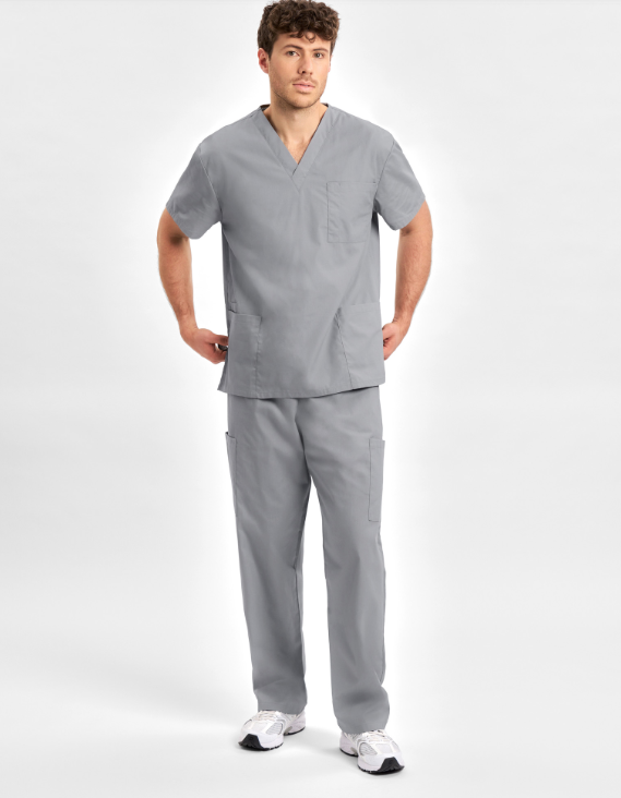 H10612 Classic Gender-Neutral Scrub Top - Image 7