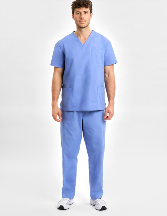 H10612 Classic Gender-Neutral Scrub Top - Image 12