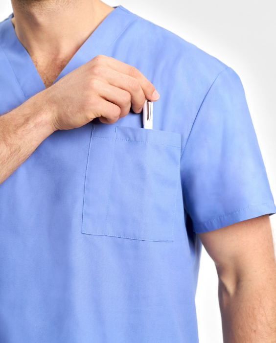 H10612 Classic Gender-Neutral Scrub Top - Image 15