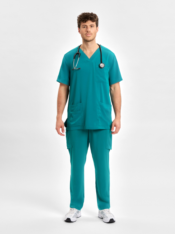 CST945MS Avery Mens V-Neck Scrub Top - Image 2