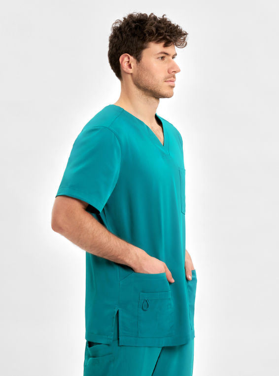 CST945MS Avery Mens V-Neck Scrub Top - Image 3