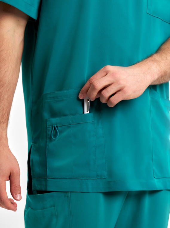 CST945MS Avery Mens V-Neck Scrub Top - Image 6